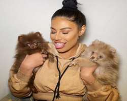The star has adopted two cute dogs in her home.